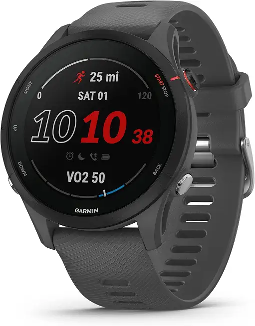 Garmin Forerunner® 255, GPS Running Smartwatch, 46mm, Slate Gray - B09WTP57Z5