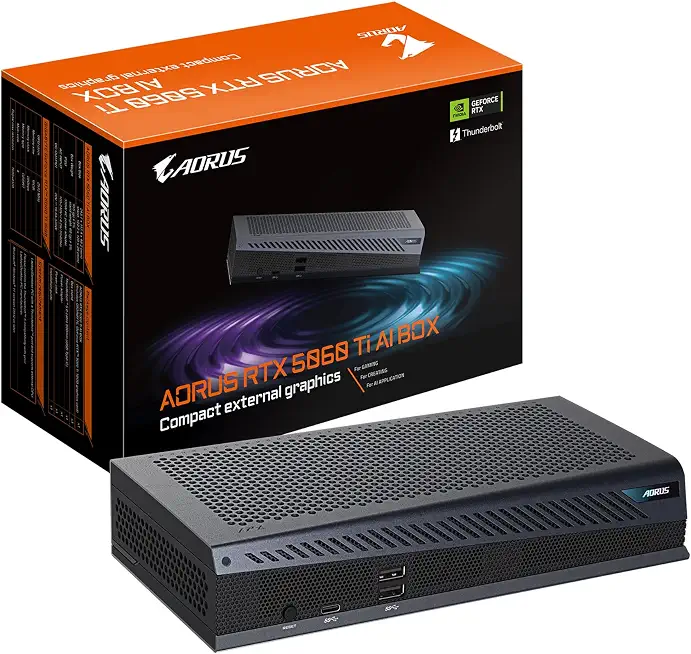 GIGABYTE AORUS RTX 5060 Ti AI Box Graphics Card (16GB GDDR7, 128-bit, PCIe 5.0, HDMI/DP - B0GKFHSPN8