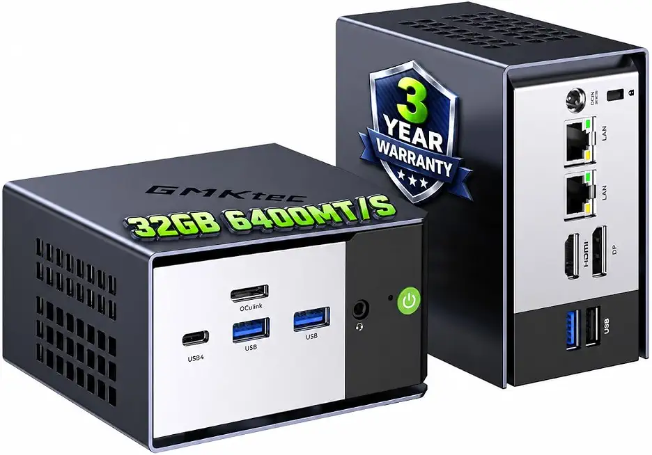GMKtec K16 Mini PC Gaming AMD Ryzen 7 7735HS (Turbo 4.75Ghz) - B0GFMXHBTS