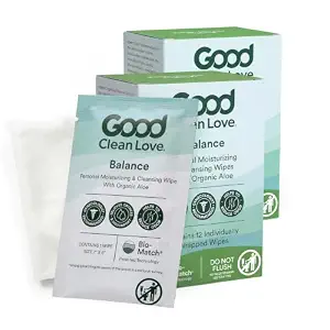 Good Clean Love Balance Feminine Wipes pH-Balanced, Organic Aloe (24 Count) - B086KTZRLZ