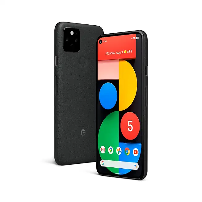 Google Pixel 5, 128GB, Just Black - Unlocked (Renewed) - B08MV7HWFK