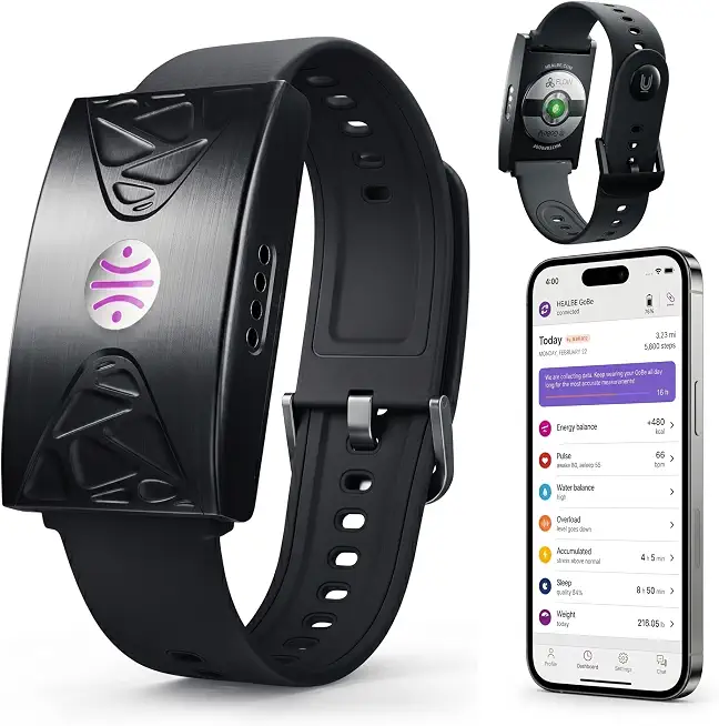 HEALBE Calorie Tracker, Automatic Calorie Intake Smart Band with App, Screen-Free Activity Tracker, Health Tracker, - B0FVYF3KZG