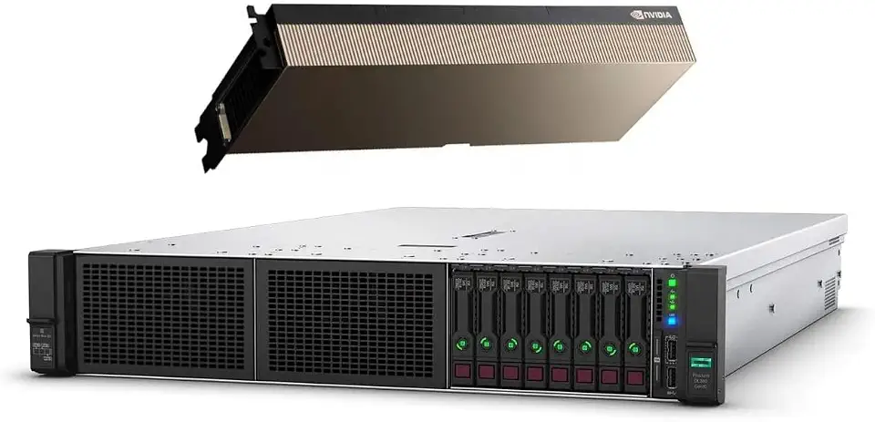 Hewlett Packard Enterprise High-End AI Server 52-Core 1024GB RAM 3.84TB H100 (96GB) DL380 G10 (Renewed) - B0D9K4BC5T