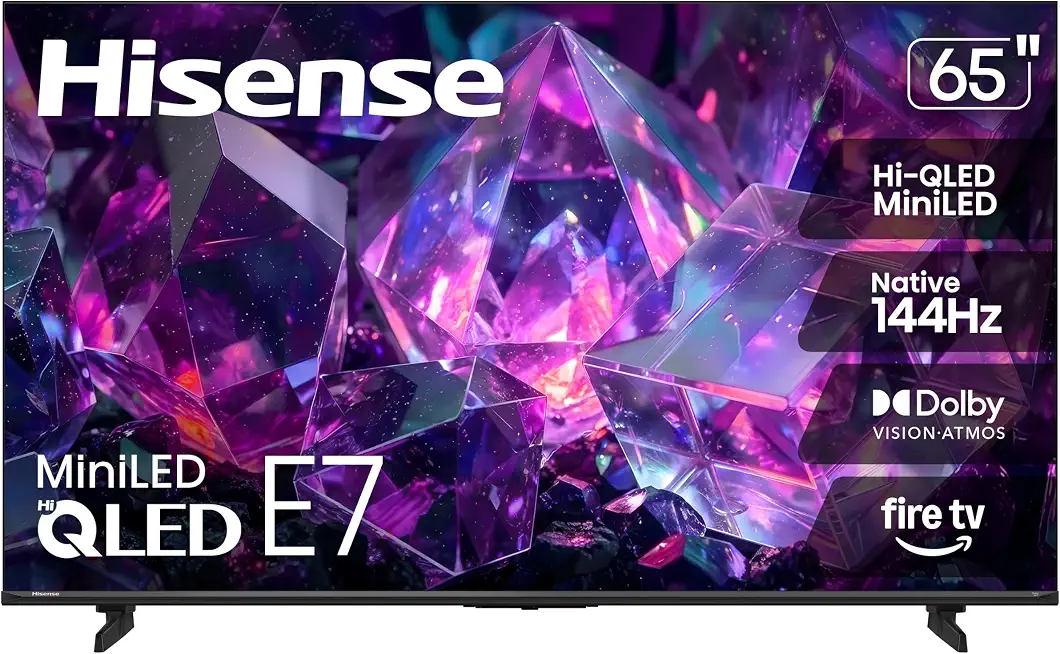 Hisense 65" E7 Cinema Series Hi-QLED Mini-LED 4K UHD Smart Fire TV (65E7SF, 2026 NEW) - B0GH7B993V
