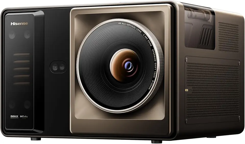 Hisense XR10 Triple Laser 4K Projector, 6000 ANSI Lumens, 6000:1 Contrast, IRIS Lens, 0.84-2.0:1 Optical - B0GYDKX29X