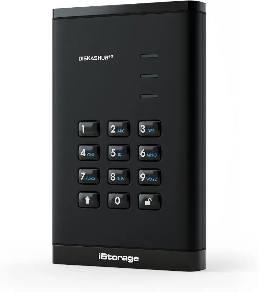 iStorage diskAshur PRO3 SSD 8TB – Secure Portable Solid State Drive - FIPS Level 3 - B0D9YWVMDW
