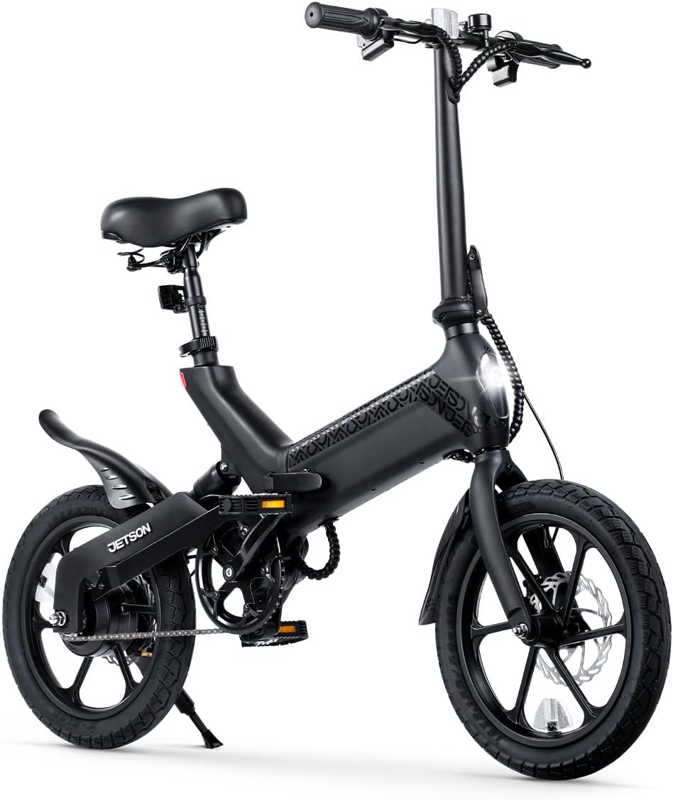 Jetson Haze Foldable Electric Bike with Twist Throttle and 16" - B0BV6FWQC7