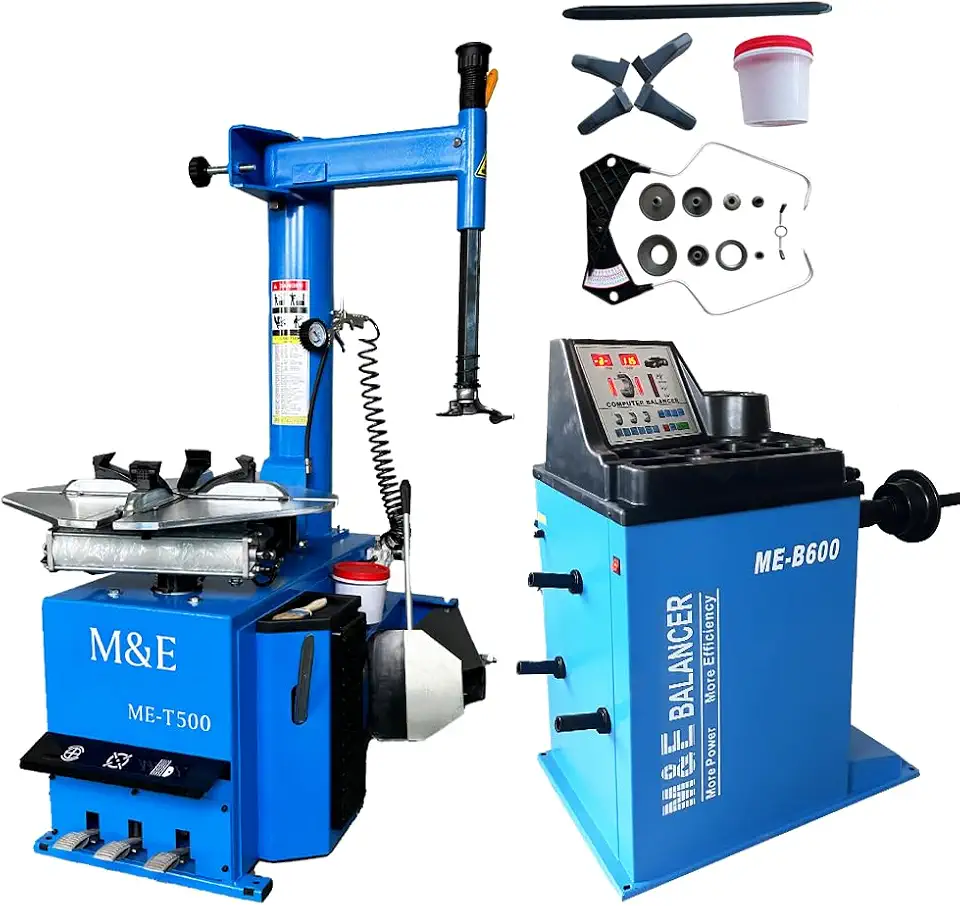 KATOOL ME Professional Tire Changer Machine Combo ME-T500N+ME-B600F Tires Machine Tire Changer Wheel Balancer Machine - B0FJXX1H2P