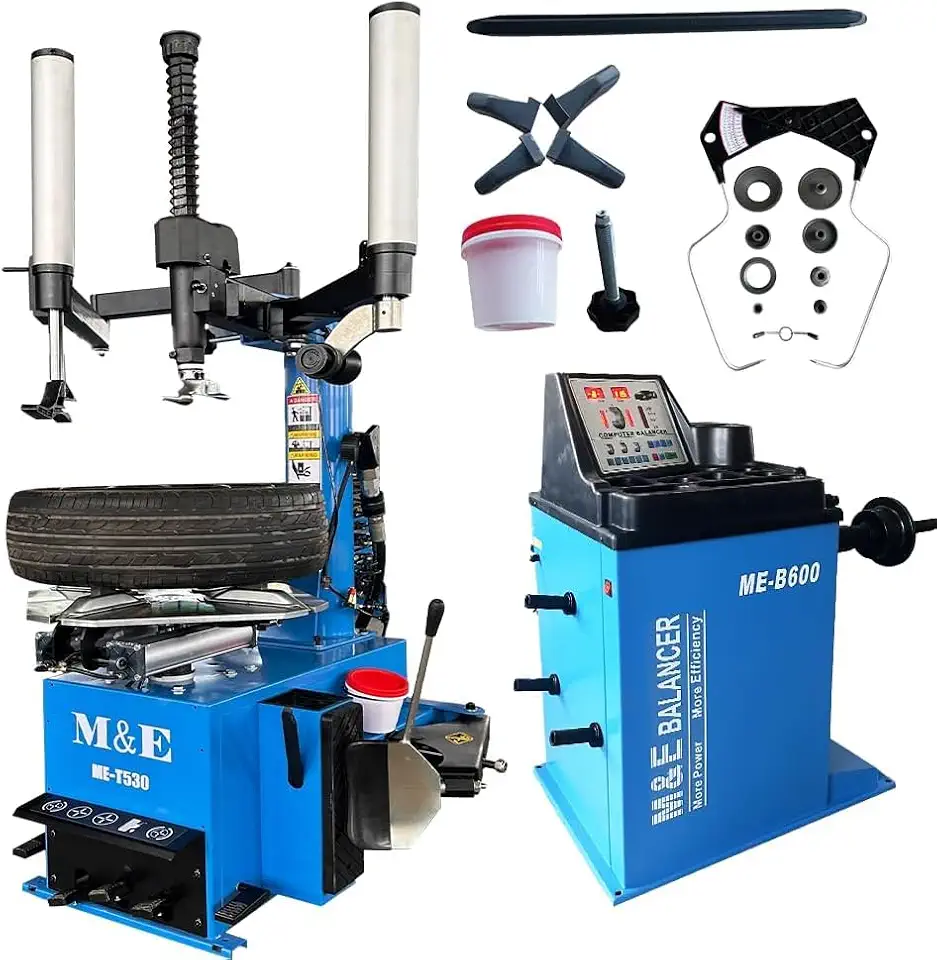 KATOOL ME Tire Changer Machine Combo Double Assist Arm with Bead Blaster Tire Machine Tire - B0FDQGDX2G