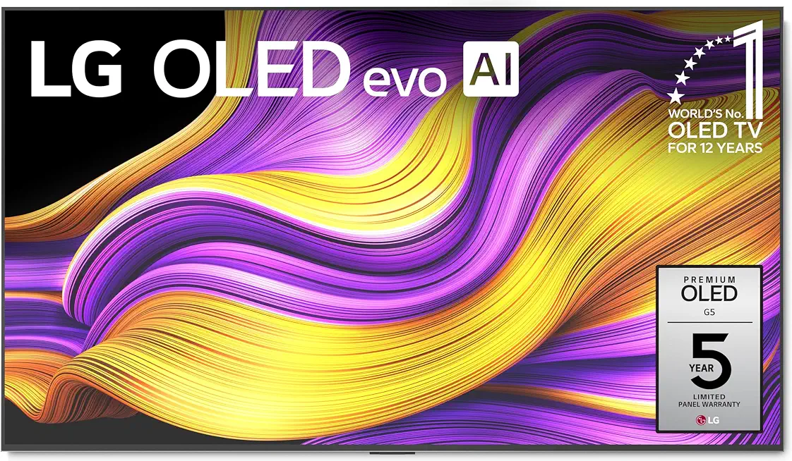 LG 65-Inch OLED evo AI 4K G5 Series Smart TV (OLED65G5WUA, 2025) - B0DYQR8R98