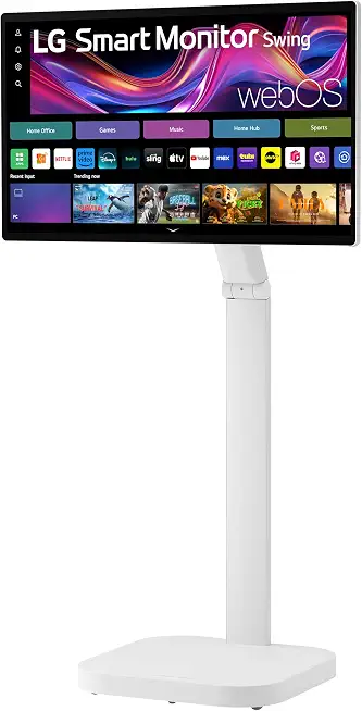 LG Smart Monitor Swing 32U889SA-W 32-Inch 4K UHD (3840x2160) IPS Touchscreen on a Fully Adjustable - B0F6G2NRDL