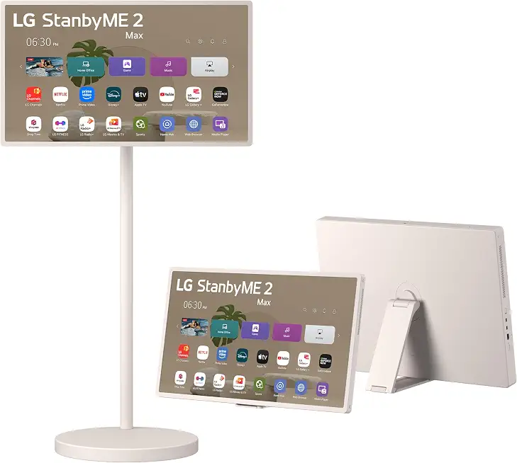 LG StanbyME 2 Max - 32-Inch 4K Smart Portable Touchscreen TV - B0GV4P1KT6