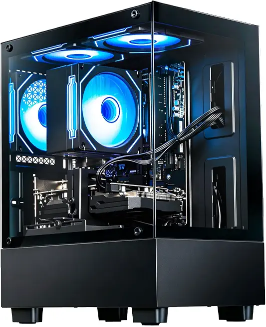 LXZ Prebuilt Gaming PC Desktop Ryzen 7 4700LE RX580 8G 16GB RAM 512GB SSD - B0H52YC9KG