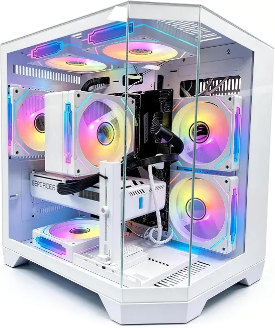 LXZ Prebuilt Gaming PC Ryzen 7 8700F RTX 5060 16GB DDR5 1TB SSD - B0H5VKQ3PR