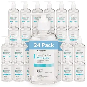McKesson Hand Sanitizer Pump with Aloe, Bulk, 8 oz, 24 ct - B00ZV0VBGG