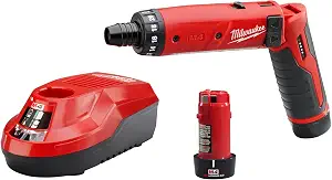 Milwaukee 2101-22 M4 1/4 Hex Screwdriver Kit W/2 Bat - B00BYFN9FI
