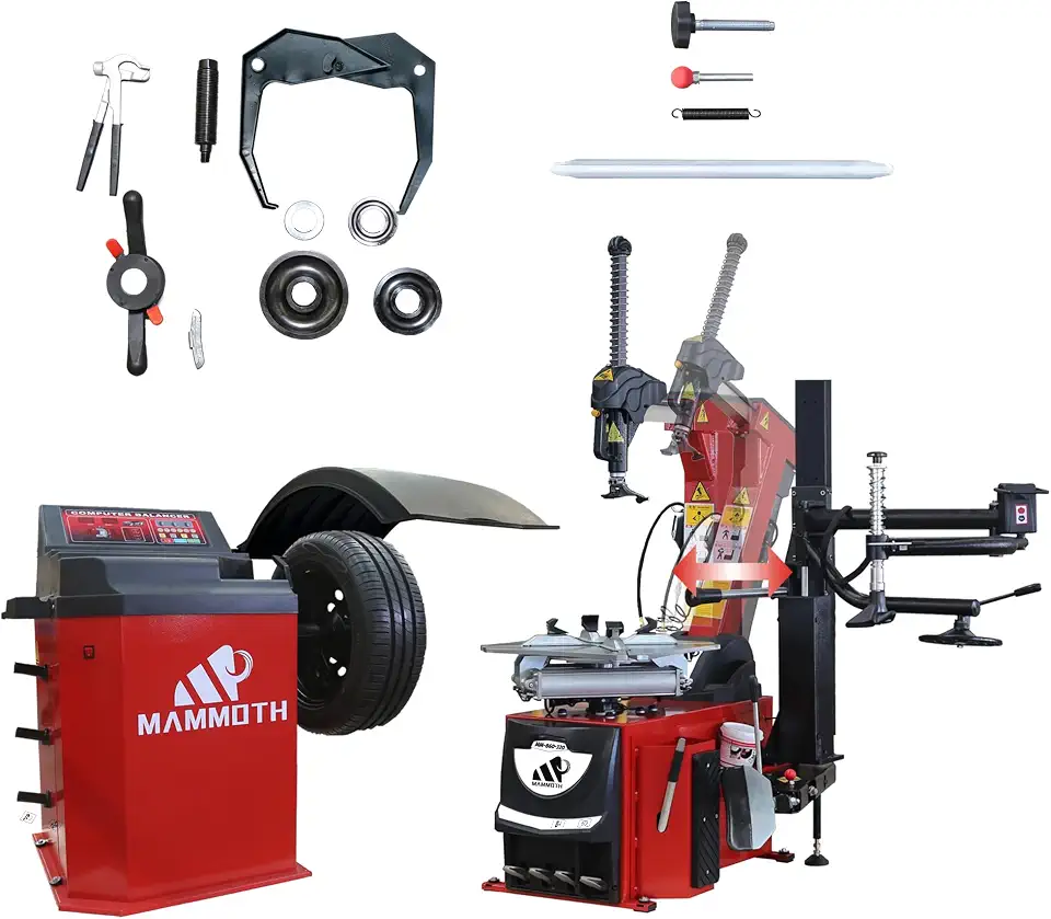 MM-860-320 & MC-510A Tilt-Back Tire Changer & Balancer - B0GX88XK9X