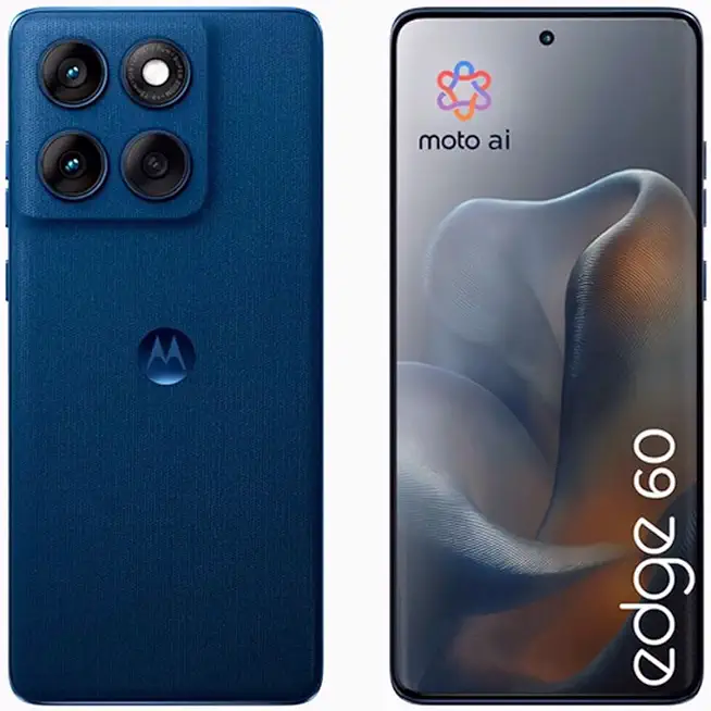 Motorola Moto Edge 60 Dual SIM, 512GB + 12GB RAM, Blue - Unlocked (GSM Only) - B0G5D8ZHYR