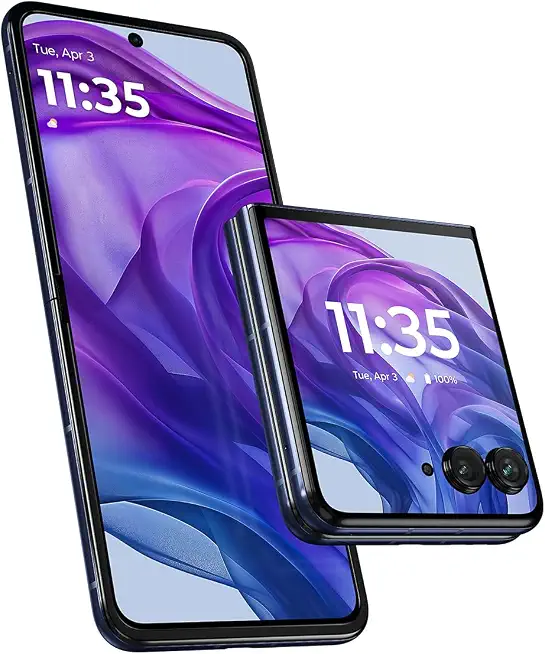 Motorola Moto Razr+ 2024, 256GB + 12GB RAM, Midnight Blue - Unlocked (Renewed) - B0DG9PBM6H