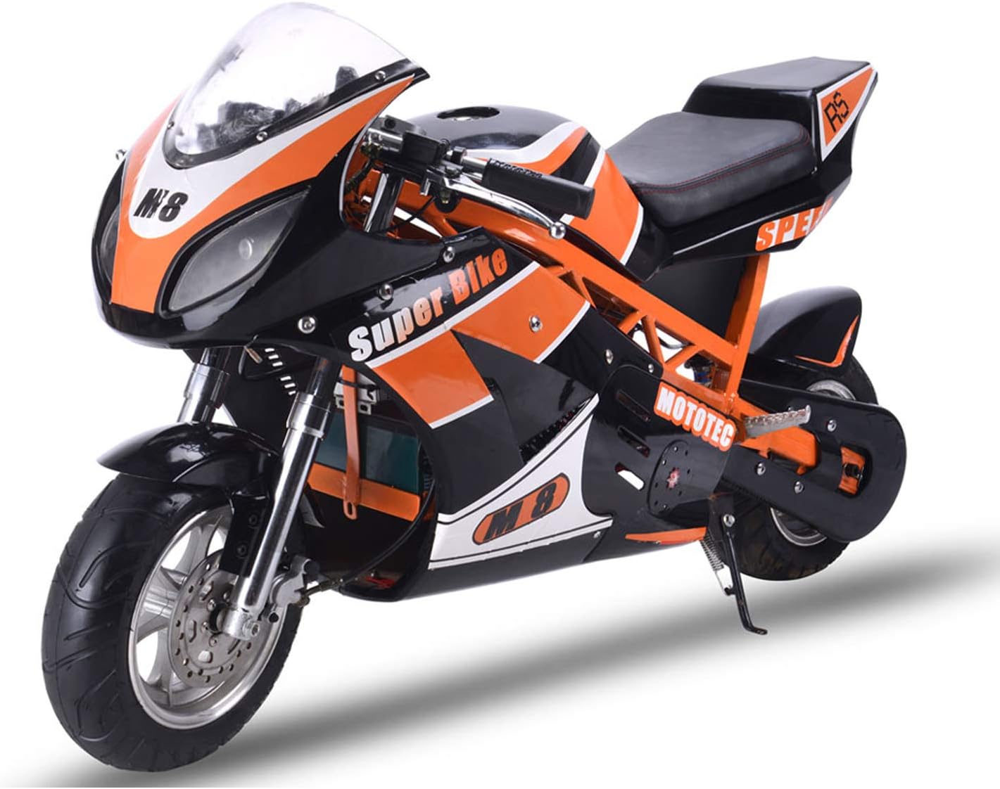 MotoTec 1000w 48v Electric Superbike Black - B077V73WG2