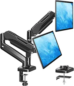 MOUNTUP Dual Monitor Stand for Desk, Monitor Arms for 2 Monitors 32 27 24 22 - B07Z7ZM8CJ