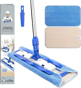 MR.SIGA Professional Microfiber Mop for Hardwood, Laminate Floor Cleaning - B01E40877Y