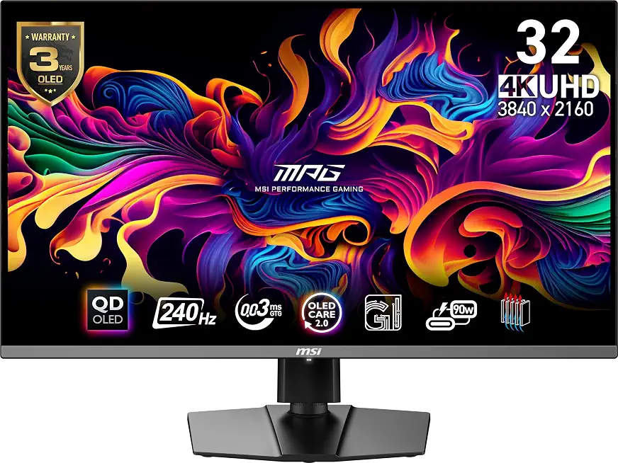 msi MPG 321URX QD-OLED, 32" 4K UHD Quantum Dot OLED Gaming Monitor, 3840 x 2160, - B0CTSC3VS4