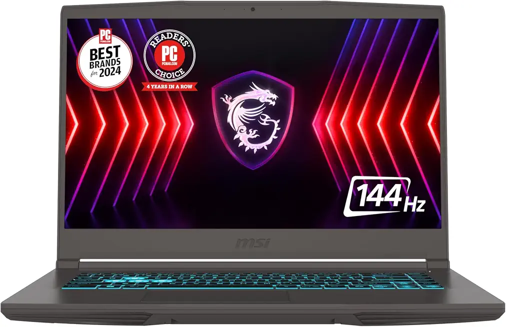 msi Thin 15 15.6” 144Hz FHD Gaming Laptop: Intel Core i7-13620H, NVIDIA Geforce RTX 4050, - B0DJB25PF7