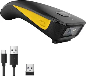 NETUM Mini Barcode Scanner Bluetooth Compatible, Portable Bar Code Reader - B0855MQ9Y6