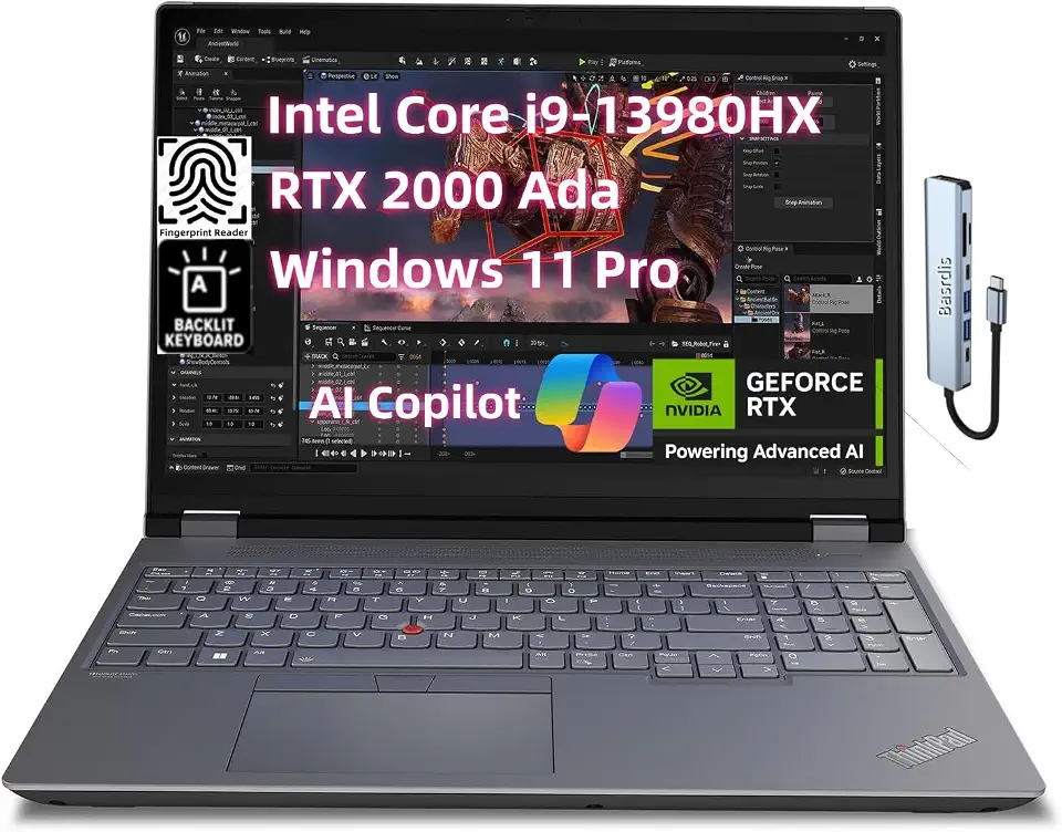 NewLenovo ThinkPad P16 Gen 2 Mobile Workstation (16 inch FHD+, Intel Core i9-13980HX 24Core, 128GB - B0DKX9WTXJ