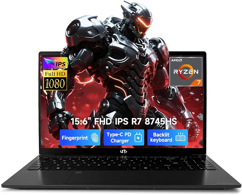 NIMO 15.6 FHD AI Gaming Laptop, 32GB 5600MHz DDR5 1TB SSD R7-8745HS 8 Cores - B0H9XL96YW