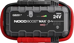 NOCO Boost GB251 3000A UltraSafe Jump Starter, 24V Lithium Battery Booster - B08V73BZ42