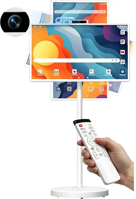 OFD 32" Smart Portable TV on Wheels,Touchscreen Rolling TV Mobile for Homes - B0G4W4F8L5