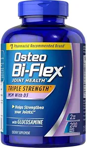 Osteo Bi-Flex Triple Strength Glucosamine 1500 mg, MSM 1500 mg with Vitamin D3 1000 UI - B004QSPBHO