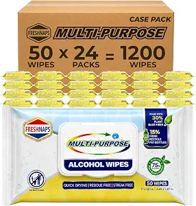 Restaurant & Institutional Table Cleaning Wipes – Multi-Purpose, No-Rinse, Streak-Free – 50 Count Pack, Case - B09QH8XLKT