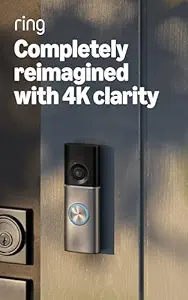 Ring Wired Doorbell Pro, Power over Ethernet (Newest Model) — Retinal 4K with wide-angle video, - B0F7TFNLD1