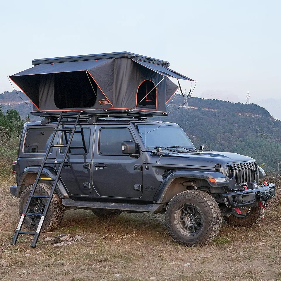 Rooftop Tent Hard Shell with Winter Insulation for 4-Season Camping - B0DM5SNPPC