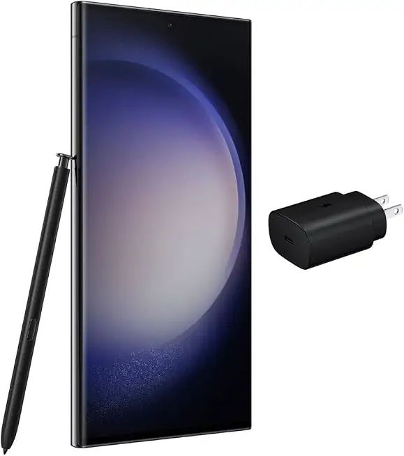 Samsung Galaxy S23 Ultra 5G, 256GB + 8GB RAM, Phantom Black - Unlocked (Renewed) - B0C3XYF9TF