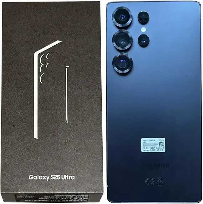 Samsung Galaxy S25 Ultra 5G, 512GB + 12GB RAM, Black - Unlocked (Renewed) - B0F3XZFCFF