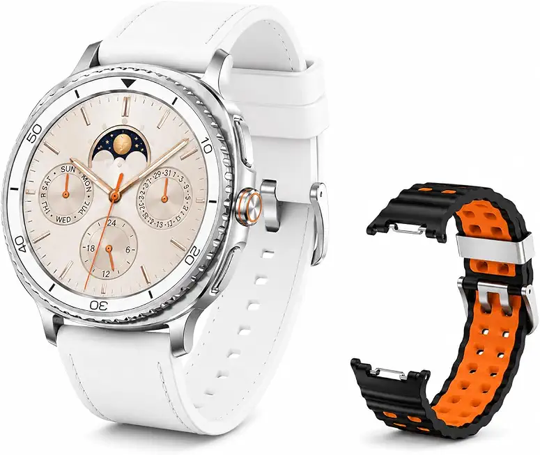 Samsung Galaxy Watch 8 Classic 46mm Bluetooth Smartwatch, White (2025) | US Version | Energy - B0FRSZQ16Q