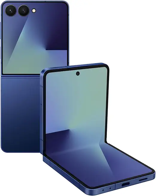 Samsung Galaxy Z Flip7, 256GB, Blue Shadow - Unlocked (Renewed) - B0FSLWPCN7