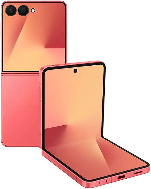 Samsung Galaxy Z Flip7, 512GB, Coral Red - Unlocked (Renewed) - B0G4HPV3HP
