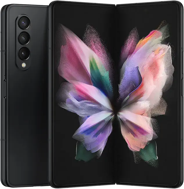 Samsung Galaxy Z Fold 3 5G US Version, 256GB, Phantom Black - Unlocked (Renewed) - B09G2BN89Q