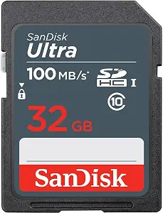 SanDisk 32GB Ultra 100MBs SDHC Memory Card - B08KSY222G