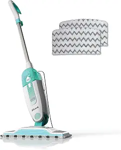 Shark Steam Mop for Sealed Hard Floors with 2 Dirt Grip Pads, White, S1000 - B0768ZC23W