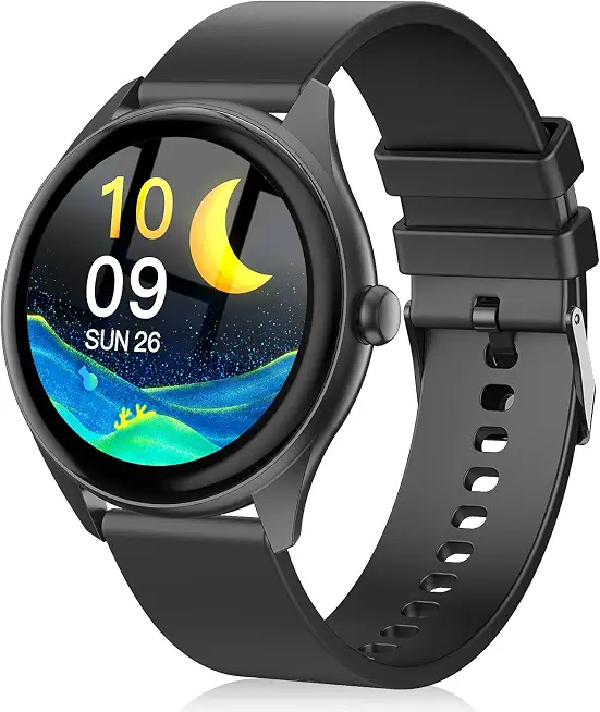 Smart Watch 1.39" Touchscreen Smartwatch with 120 Sports Modes, Watch for iPhone (Gray-new Black) - B0HHRGXG2V