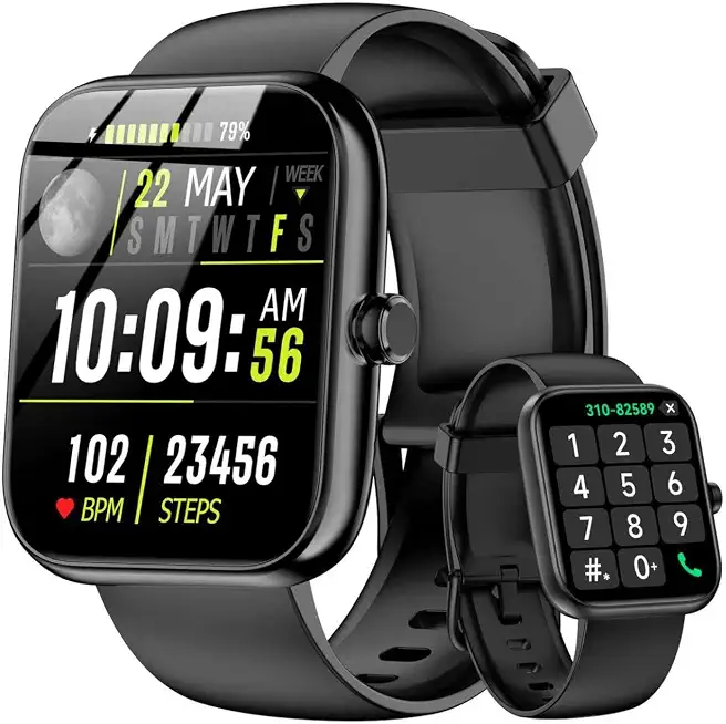 Smart Watch with Alexa Built-in, 1.83" HD Touchscreen Fitness Tracke - B0GSV7X997