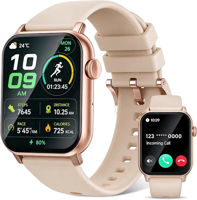 Smart Watches for Women, 120 Sports Modes Smartwatch with 1.83 inches HD Display, Heart Rate/Sleep - B0HK8CSXGY