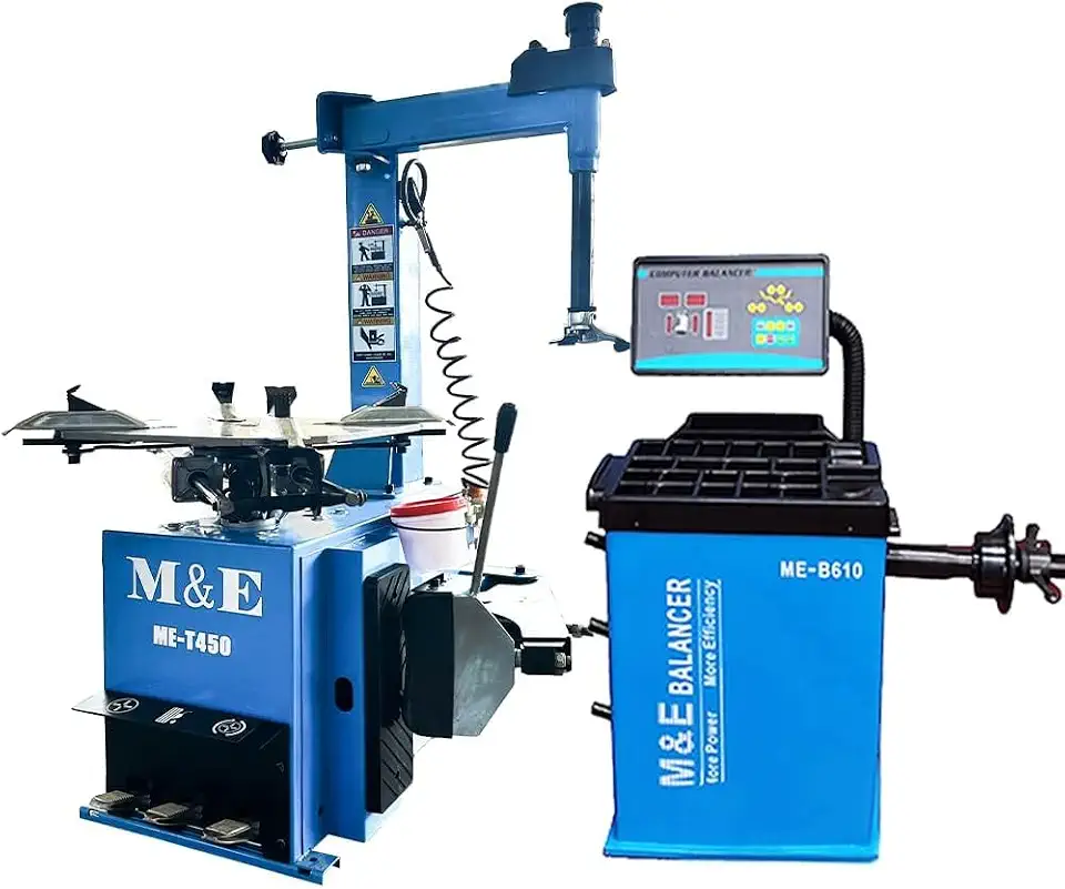 T450/B610 Tire Changer and Wheel Balancer Combo Machine for Tire Repair Wheel Change Garage Equipment - B0D5H4JDNC