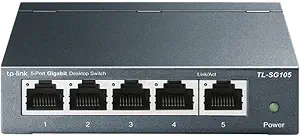 TP-Link TL-SG105, 5 Port Gigabit Unmanaged Ethernet Switch - B00A128S24
